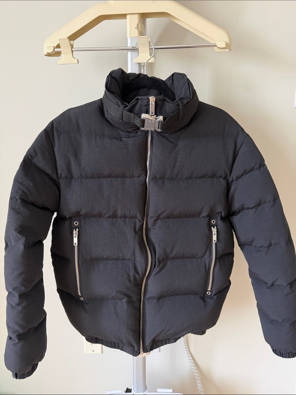 Alyx Men's Black down Puffer Jacket - Classic Winter Coat, size S